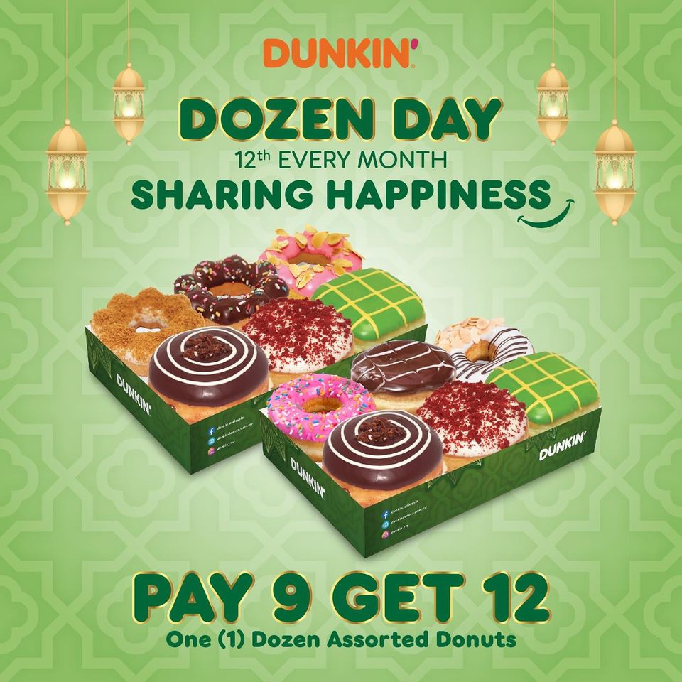 12 Mar 2024 Dunkin' Dozen Day Promo