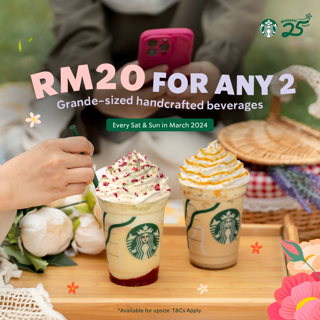 Now Till 31 Mar 2024: Starbucks - Special Deal - EverydayOnSales.com