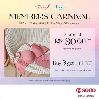 Triumph-Sloggi-Members-Carnival-Sale-at-SOGO-350x350 - Fashion Accessories Fashion Lifestyle & Department Store Kuala Lumpur Lingerie Malaysia Sales Selangor Underwear 