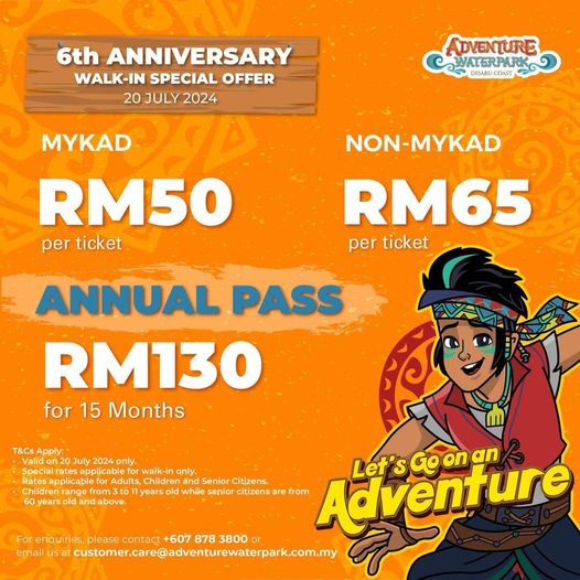 20 July 2024: Adventure Waterpark Desaru Coast Malaysia: 6th ...