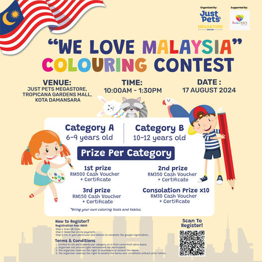 17 August 2024: Just Pets Megastore: Independence Day Colouring Contest ...