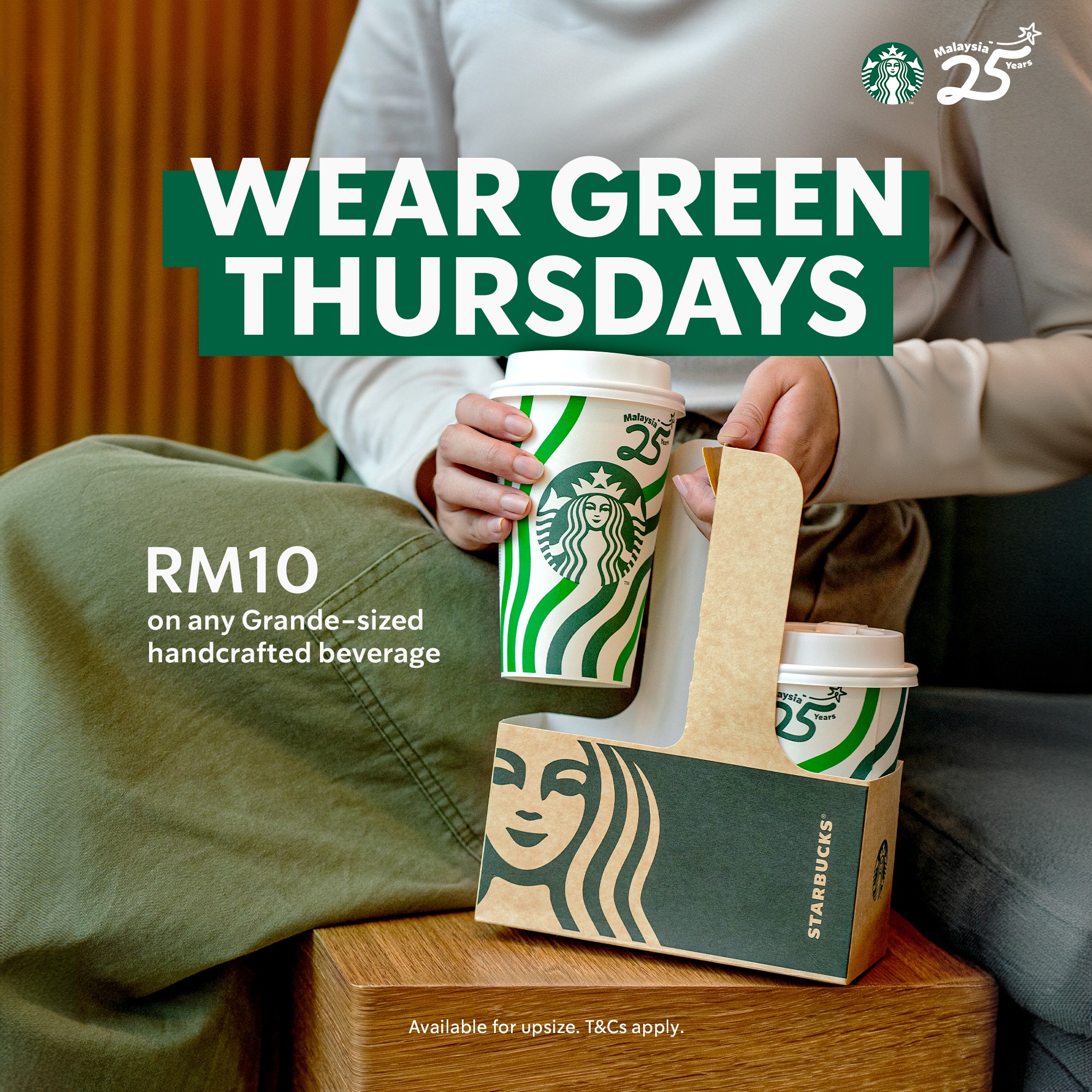 17 July 2024 Onward: Starbucks Malaysia: Wear Green Thursdays Promotion ...