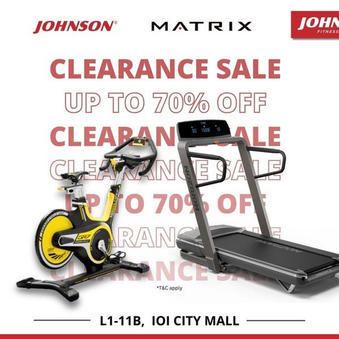 27 August 2024 Onward Johnson Fitness Malaysia at IOI City Mall Putrajaya Clearance Sale on Fitness Equipment EverydayOnSales