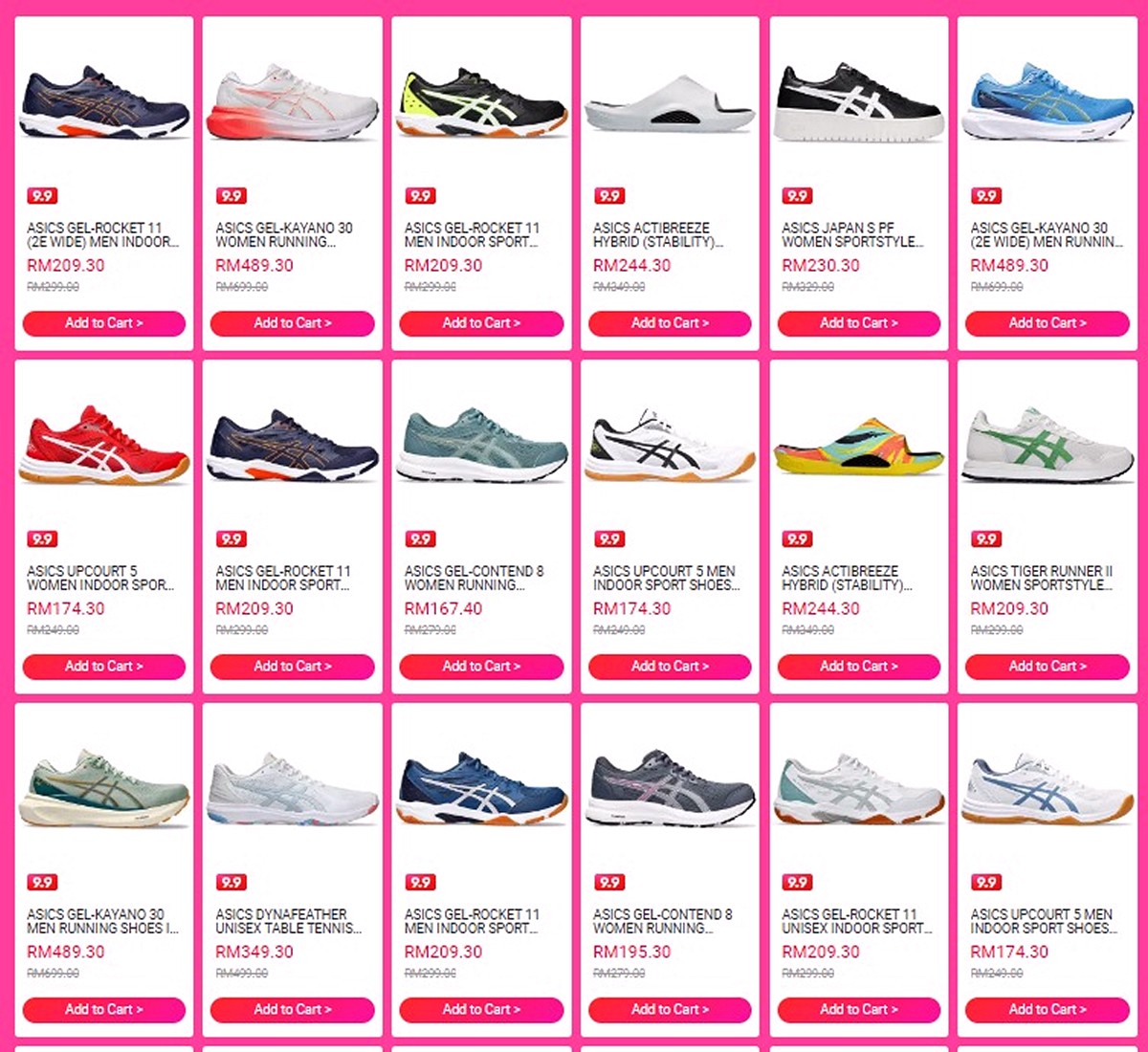 8 11 September 2024 ASICS 9.9 Mega Brands Sale Up To 40 OFF Storewide Discounts Exclusive Vouchers EverydayOnSales