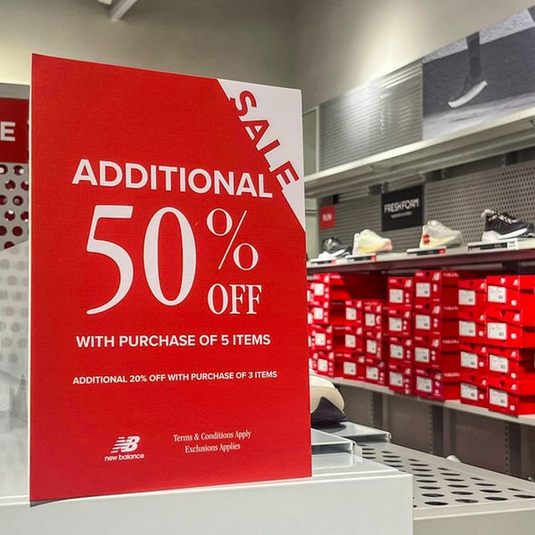 Now till 24 November 2024 New Balance at Design Village Penang Buy 5 and Get an Additional 50 Off Sale EverydayOnSales