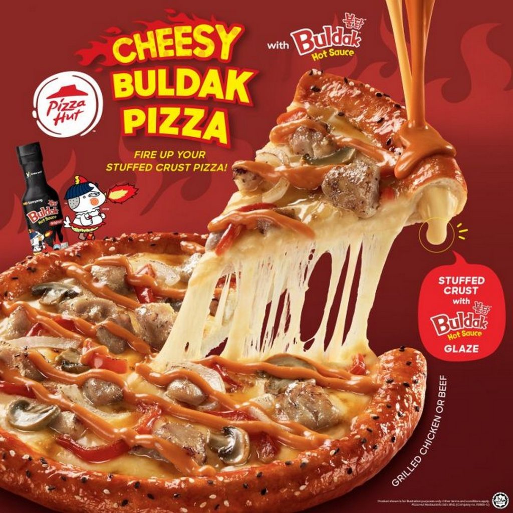 13 November 2024 onwards: Pizza Hut Malaysia - Cheesy Buldak Pizza ...