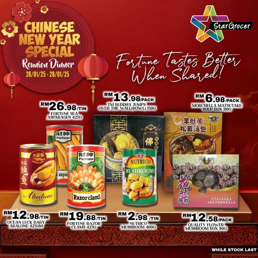 2628 January 2025 Star Grocer CNY Promotion Amazing Deals for Your