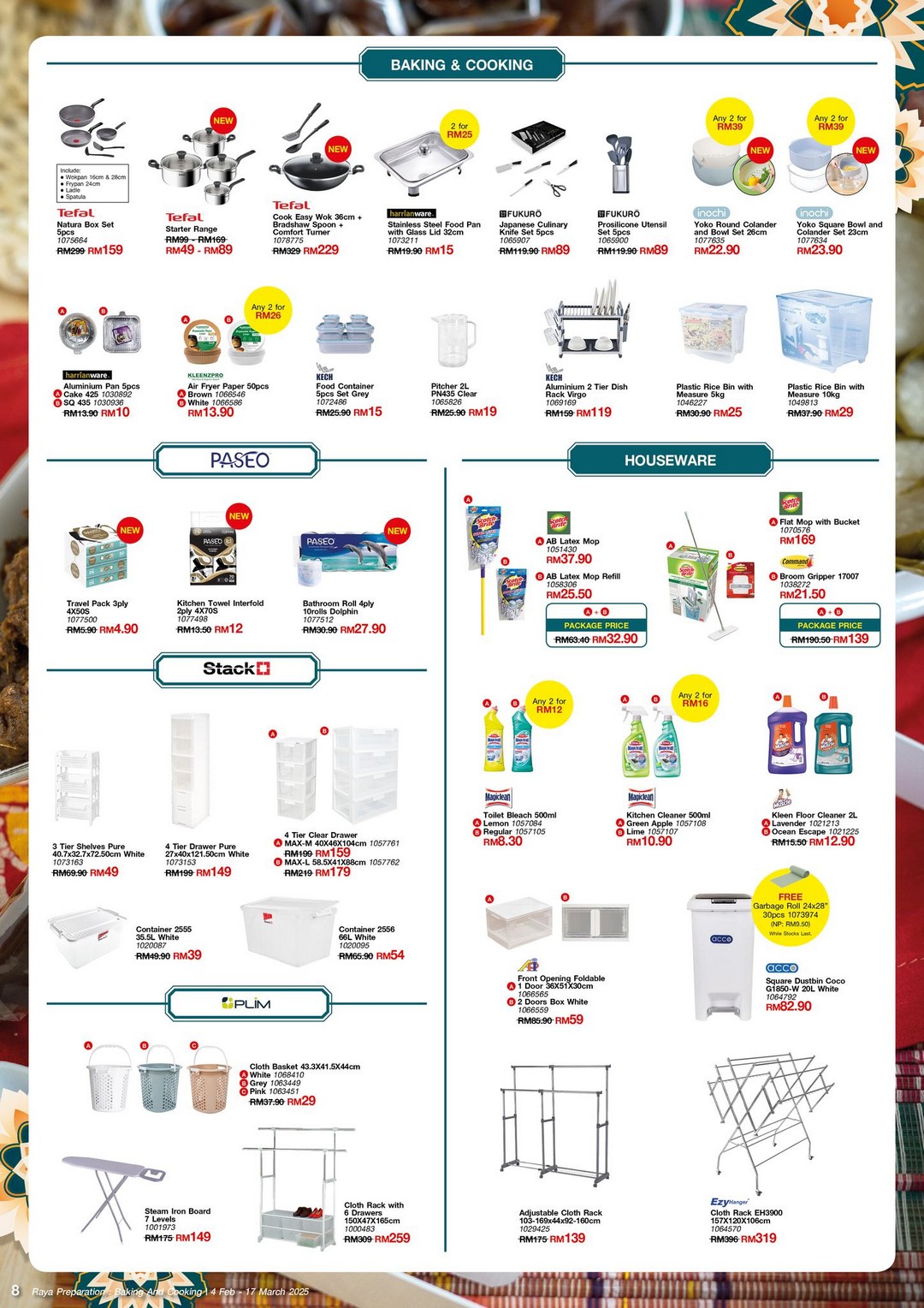 4 February 17 March 2025 HomePro Malaysia, Raya Essentials Sale, Up