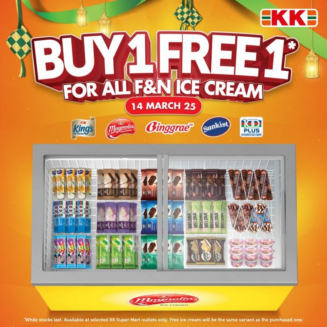 14 March 2025: KK Super Mart – Buy 1 Free 1 Ice Cream Promotion – One ...