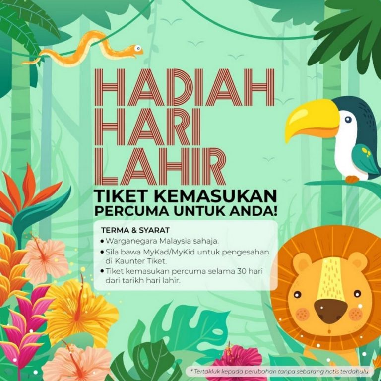 zoo negara birthday free ticket 2024 ticket price