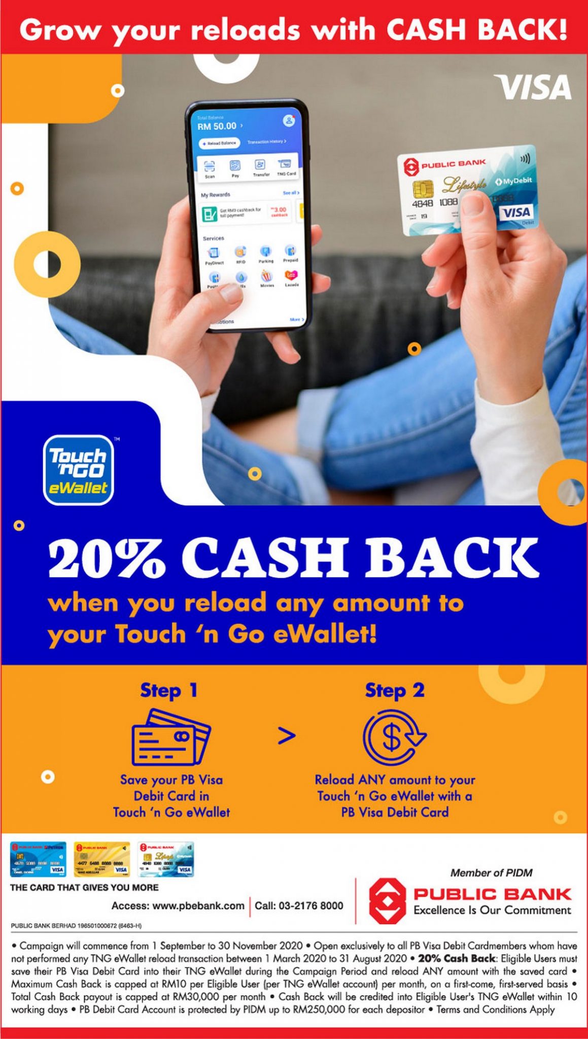 Public Bank With 20% Cash Back When Reload on Touch n' Go ...