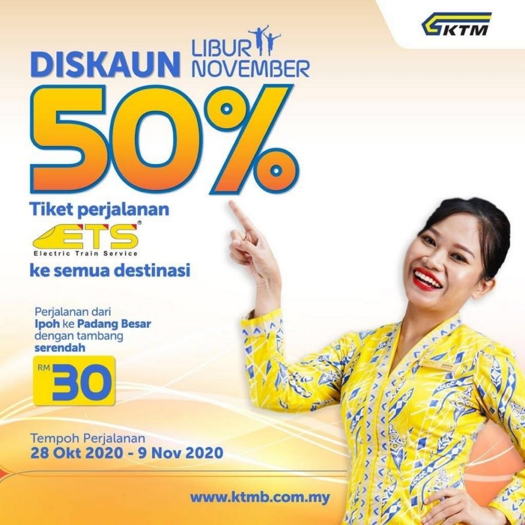 KTMB and ETS Are Offering Discount of 50 Plus, Offer Extends till 16