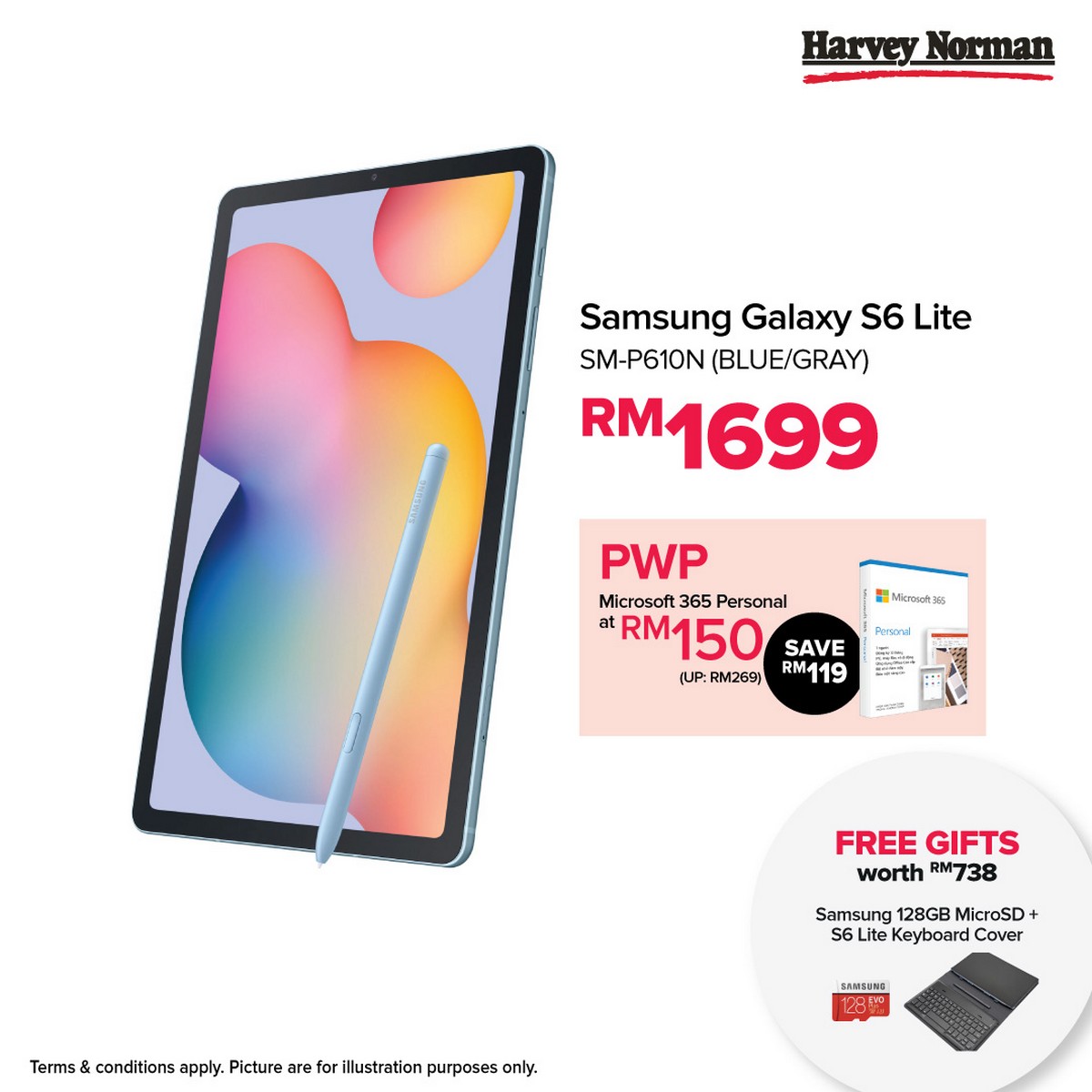 samsung s6 lite harvey norman