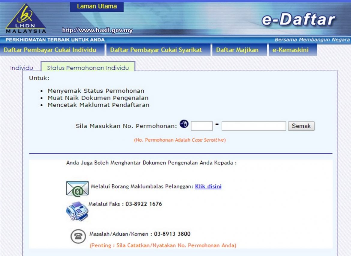 lhdn e filing deadline