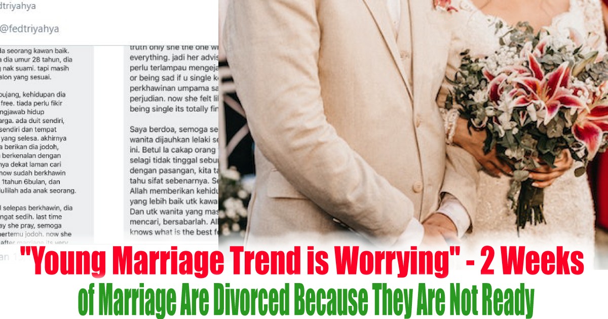 Young Marriage Trend Is Worrying 2 Weeks Of Marriage Are Divorced Because They Are Not Ready Everydayonsales Com News
